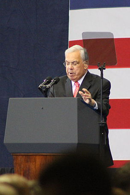 Menino speaking at the Reggie Lewis Center in 2013. Photo taken from Wikimedia Commons. 