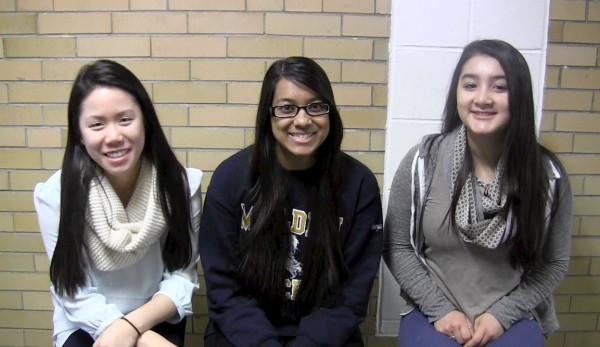 Posse scholars Julie Lam, Sumya Mohiuddin, Madina Khudaynazar who will be attending Denison University.