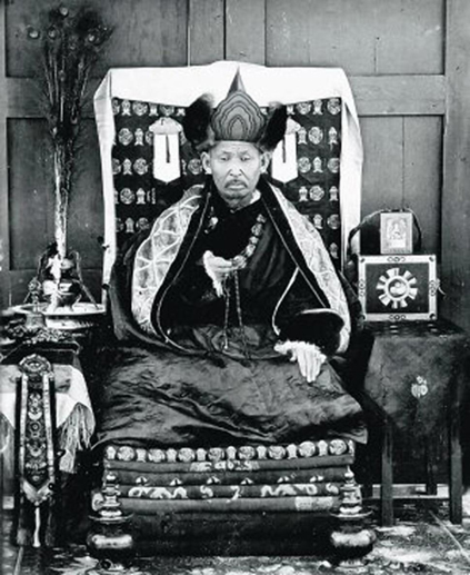 Picture from 1927 of monk Dashi-Dorzho Itigilov. Photo taken from Wikimedia Commons.