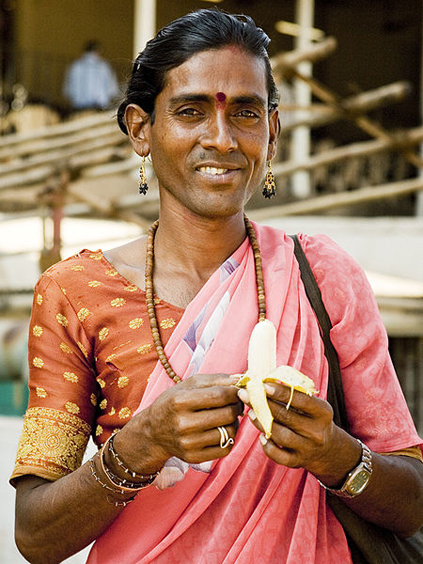A calabai member of the a Bugis society in India. Many Bugis societies believe in five genders, with the above being an example. All five genders live in equaility, functioning normally in everyday society.