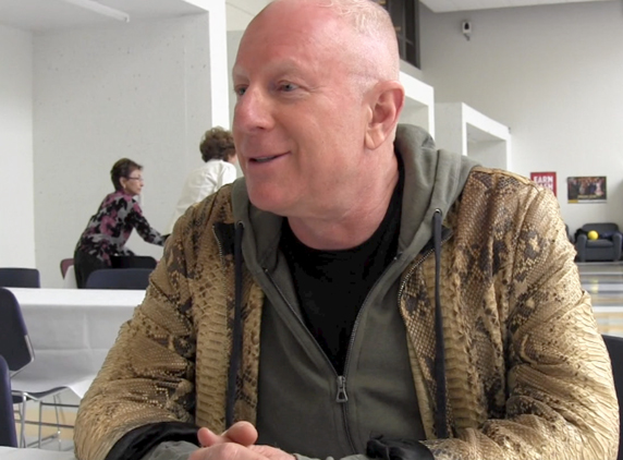 Hall of Fame inductee Bobby Sager during an interview. Photo by Maria DaSilva.