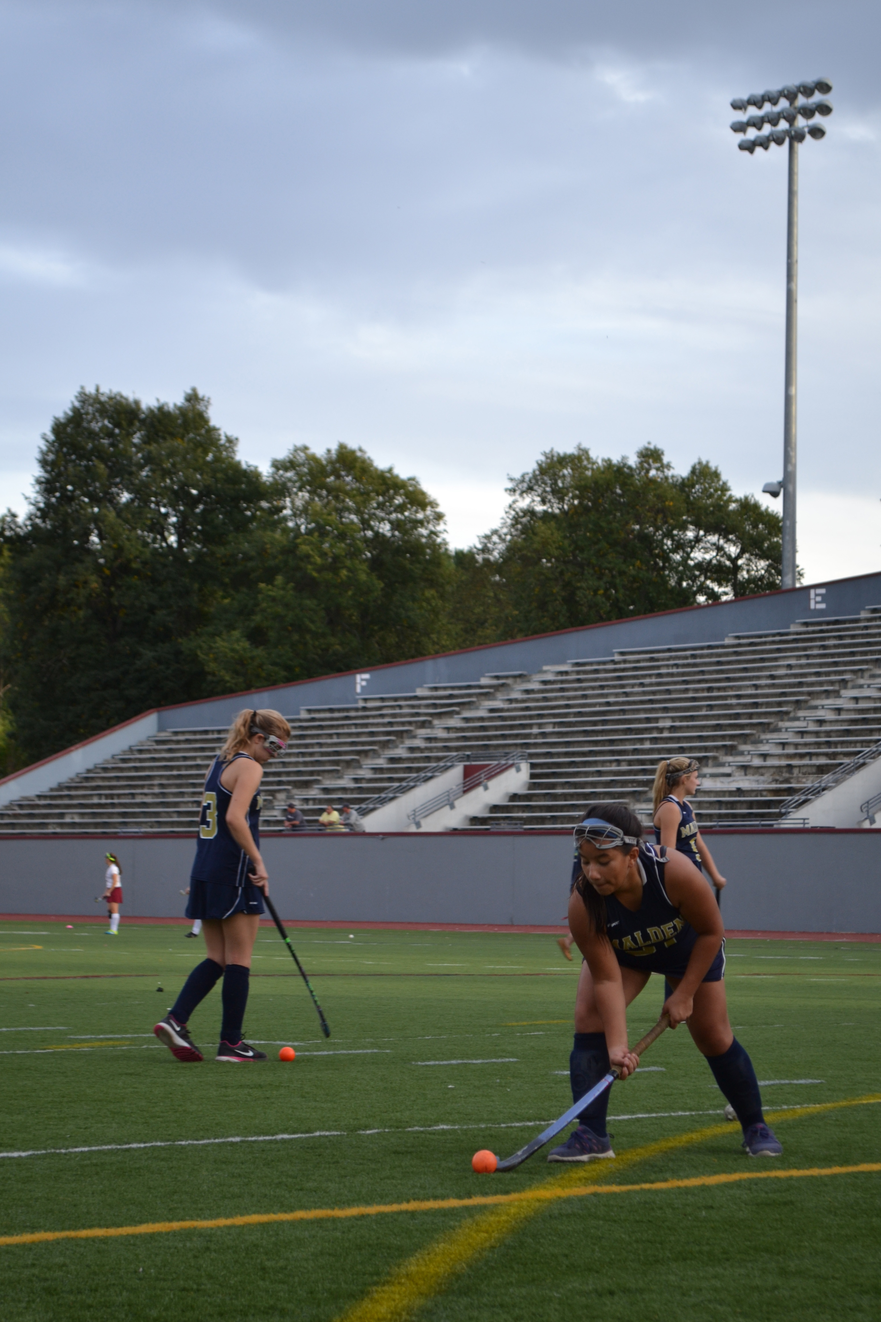 Senior Marwa Khudaynazar taking a shot on goal. Photo buy Jesaias Benitez. 