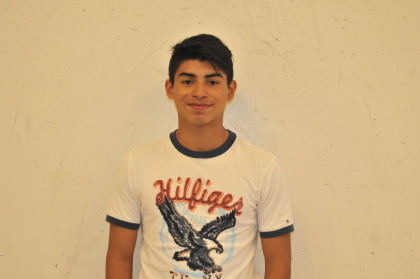 Senior Richard Melgar poses for a picture. Photo by Ana Kerr. 