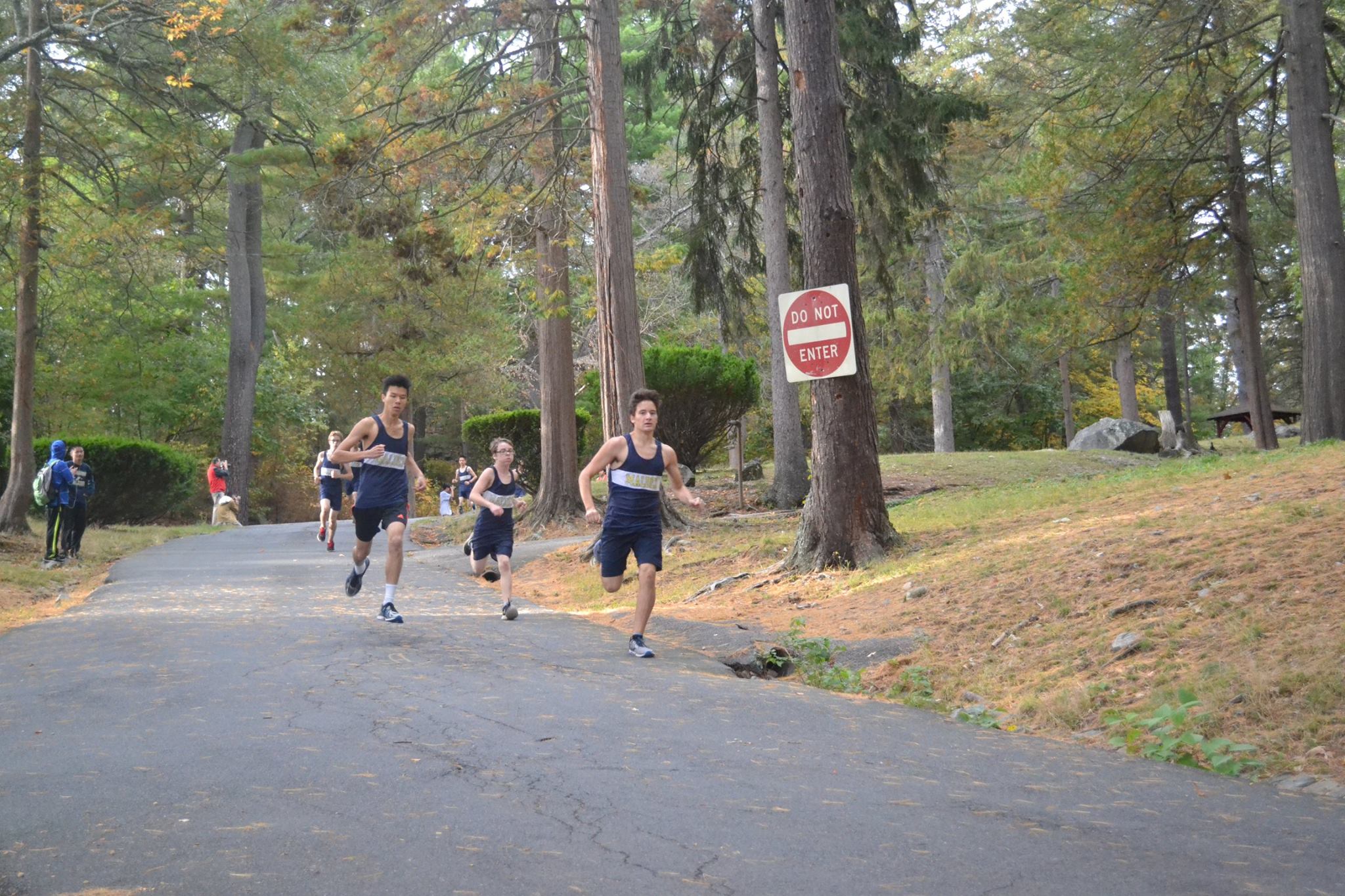 Left to right: ___, ___, and sophomore Robert Russo. Photo by