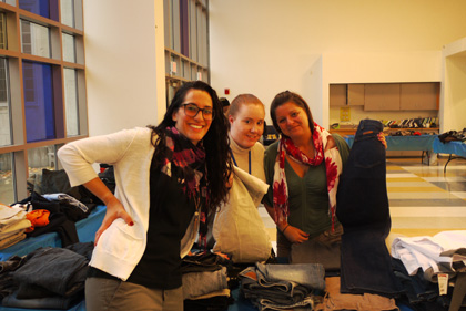 History and English teacher Dana Marie Brown with other helpers at Boys and Girls Night Out. Photo by Andrew Cogliano. 