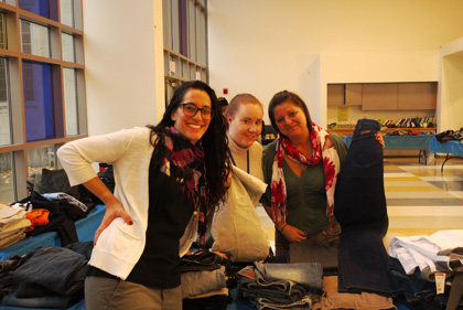 History and English teacher Dana Marie Brown with other helpers at Boys and Girls Night Out. Photo by Andrew Cogliano.
