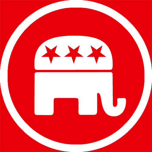  GOP's social media logo, in square form. From Wikimedia Commons.