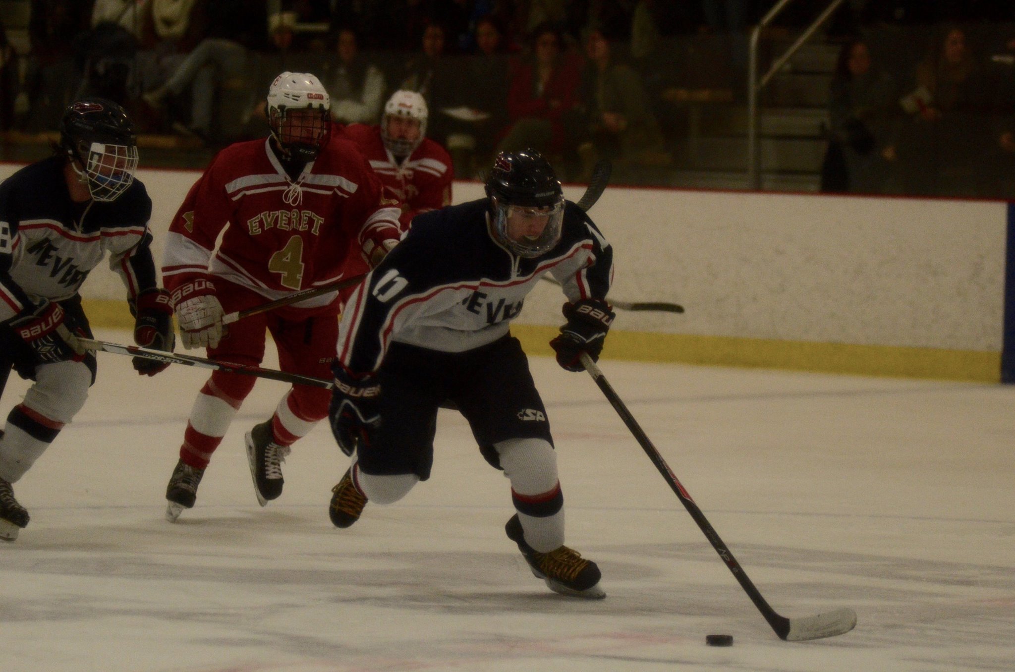 MHS Junior James Pandolfo on a break away. Photo by Ryan Hames