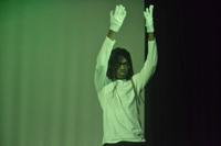 Junior Jeremiah Qussa performing in a dance group at Junior Varieties. Photo by Jesaias Benitez.