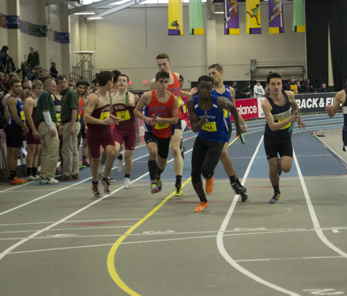 Hamza running in a race. Photo by Abhishek Rana.