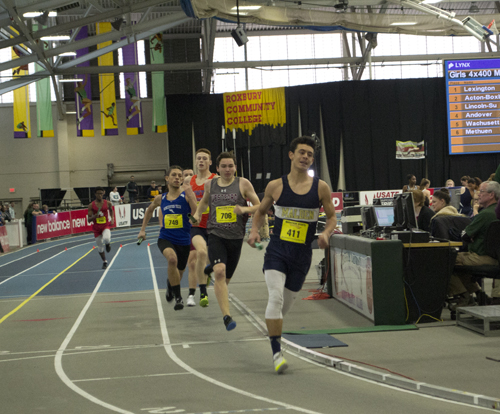 Junior Pedro Lugo going down the track. Photo by Abhishek Rana.