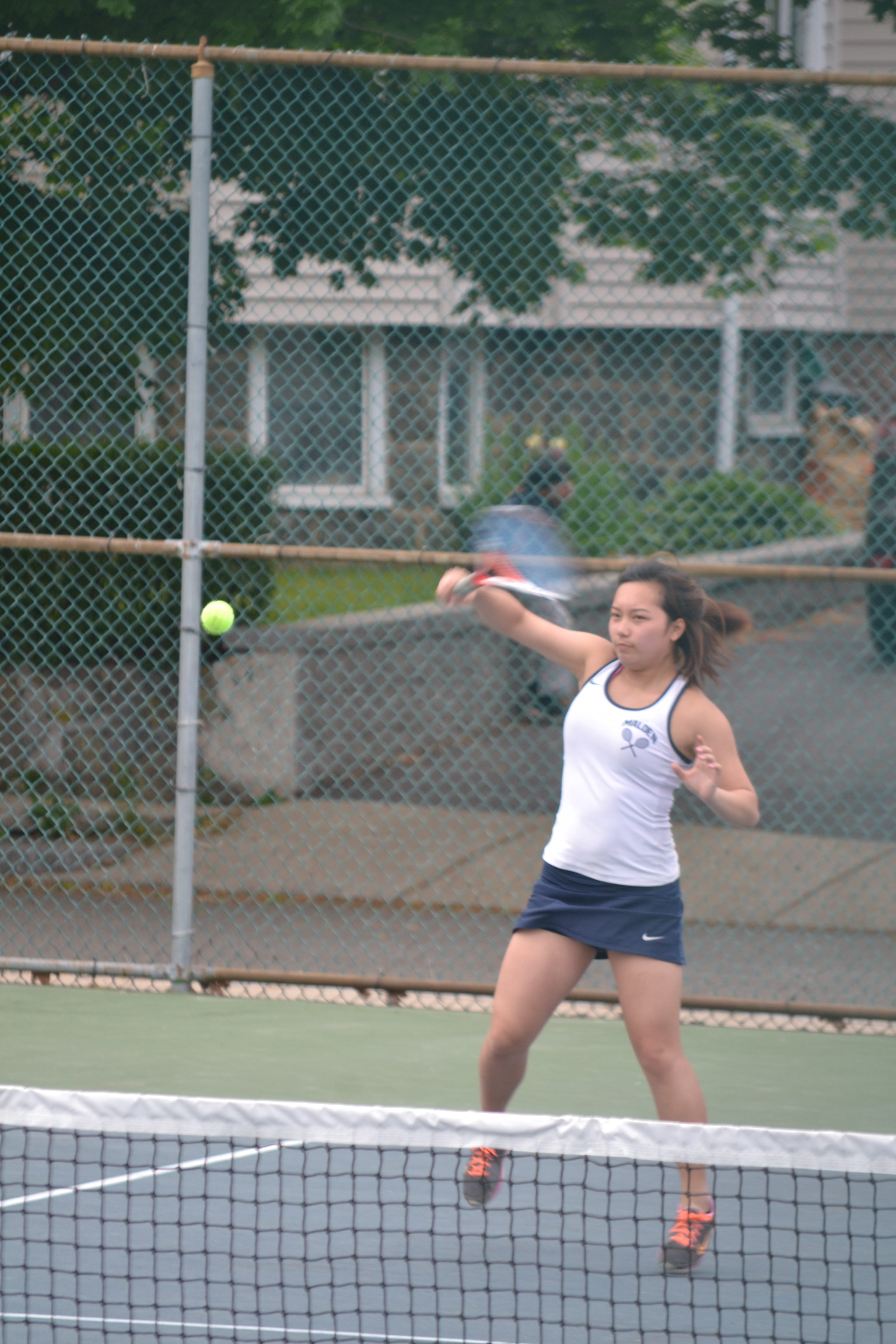 Junior Emily Zou for Malden.  Photos taken by Jesaias Benitez  