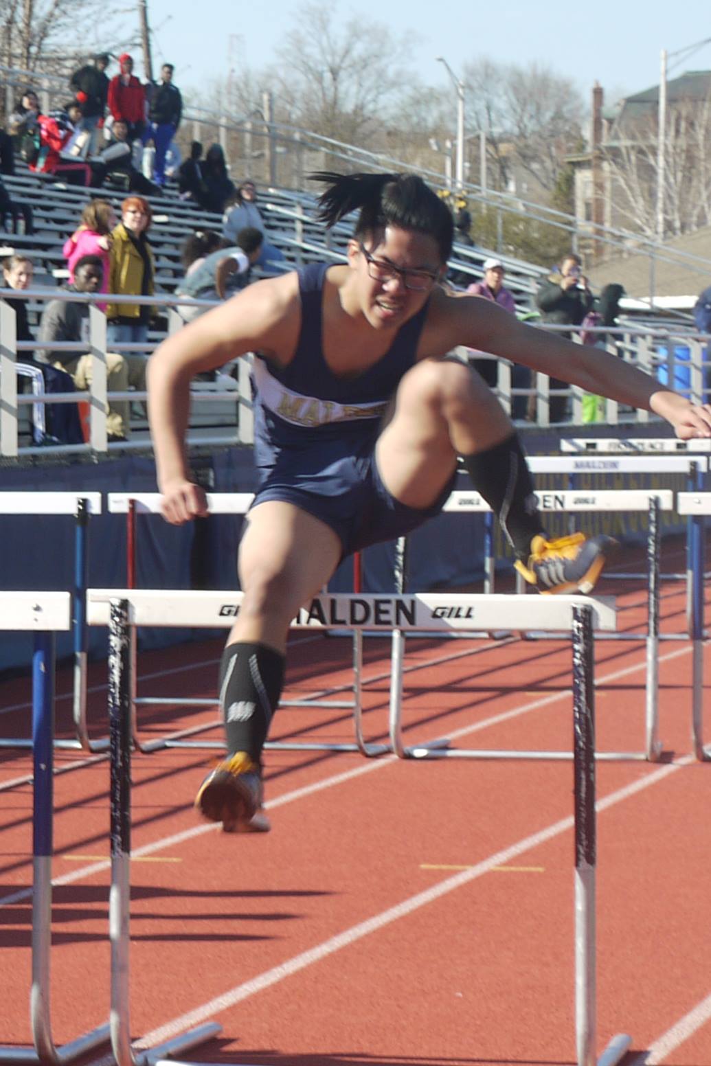 Freshman hurdler. Photo taken by Alysha McDevitt. 