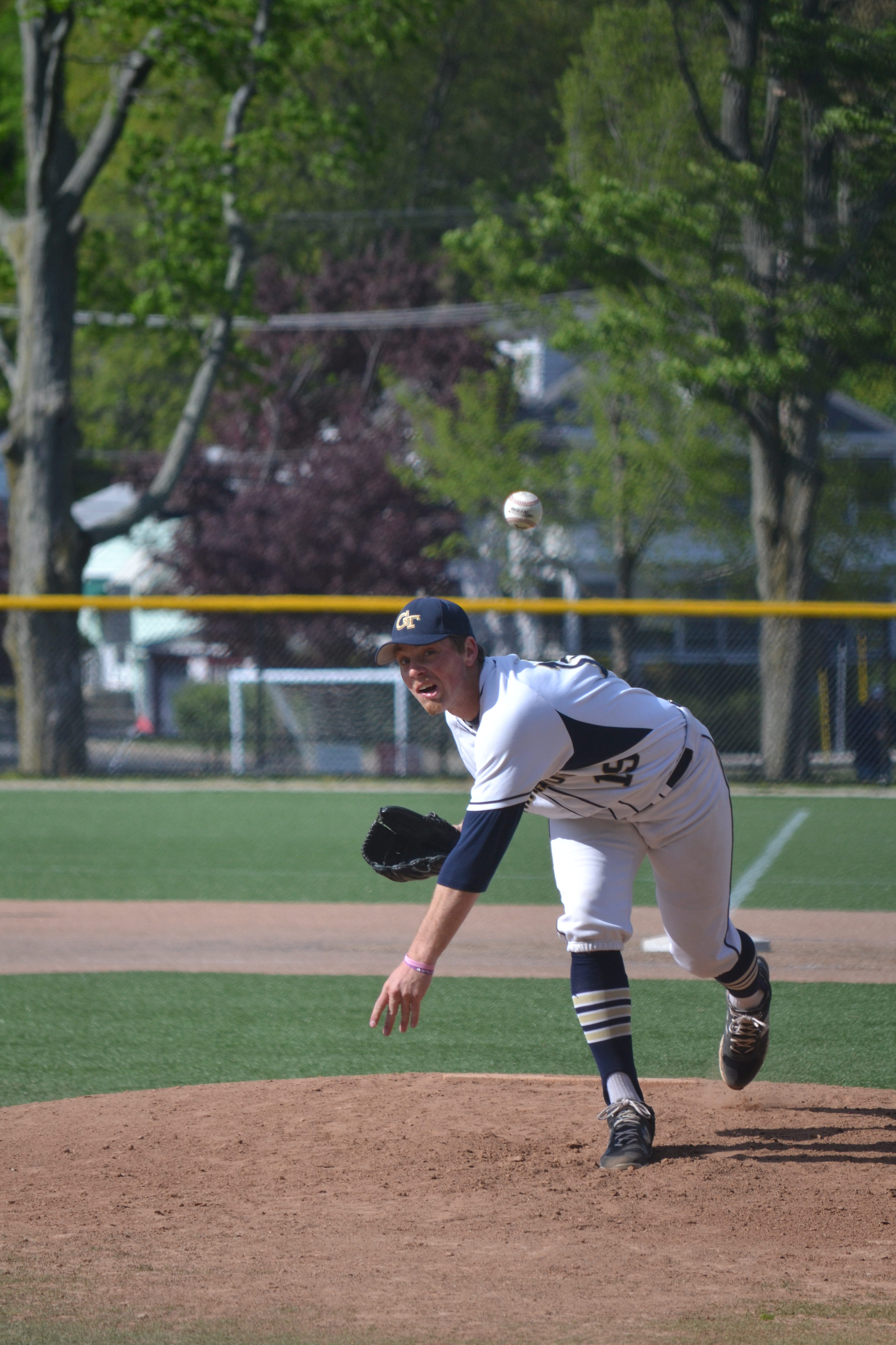  Senior captain Ronald Luke pitching. Photo taken by Jesaias Benitez