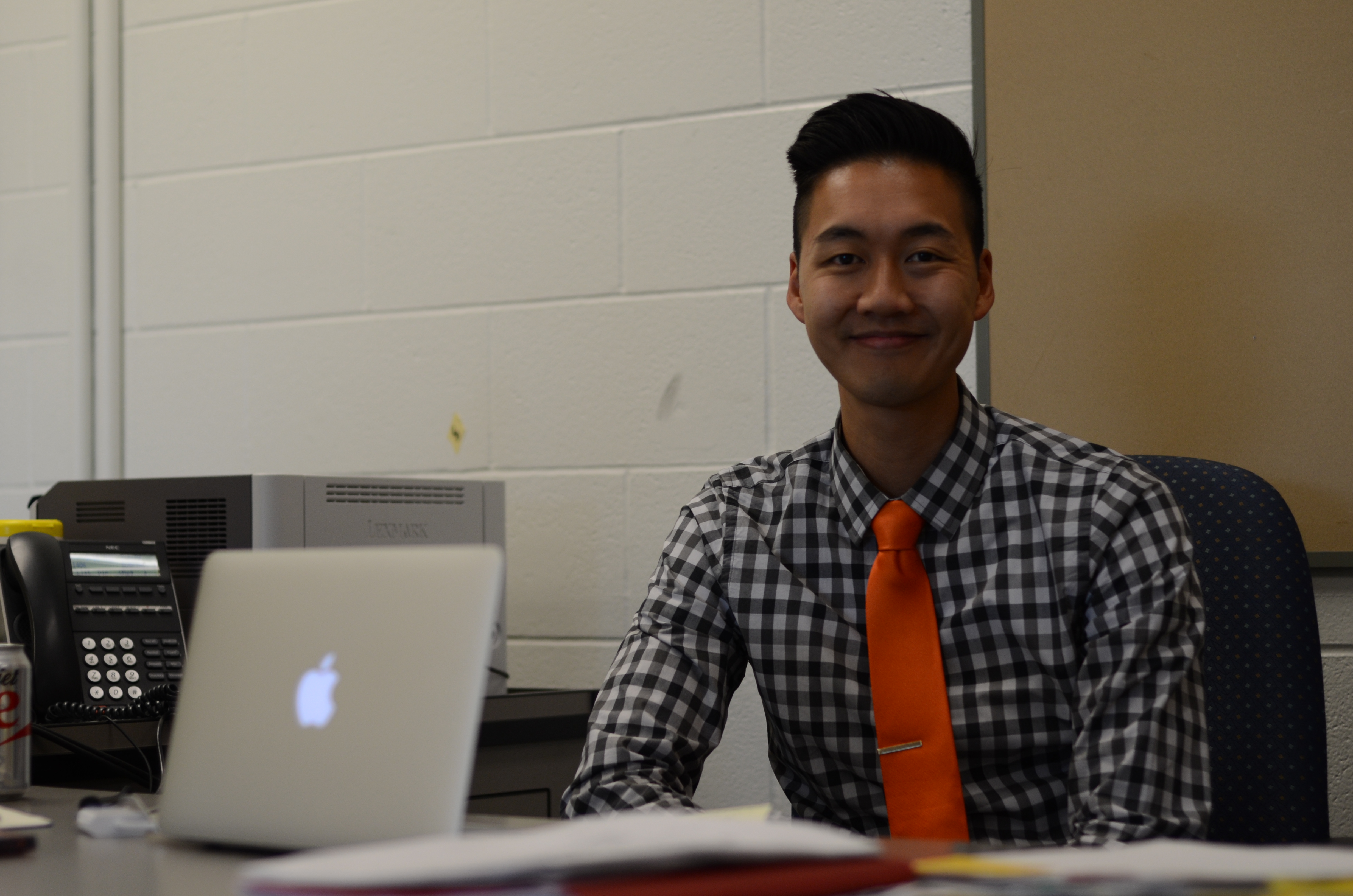 New English teacher, Brian Wong. Photo taken by Ryan Hames. 