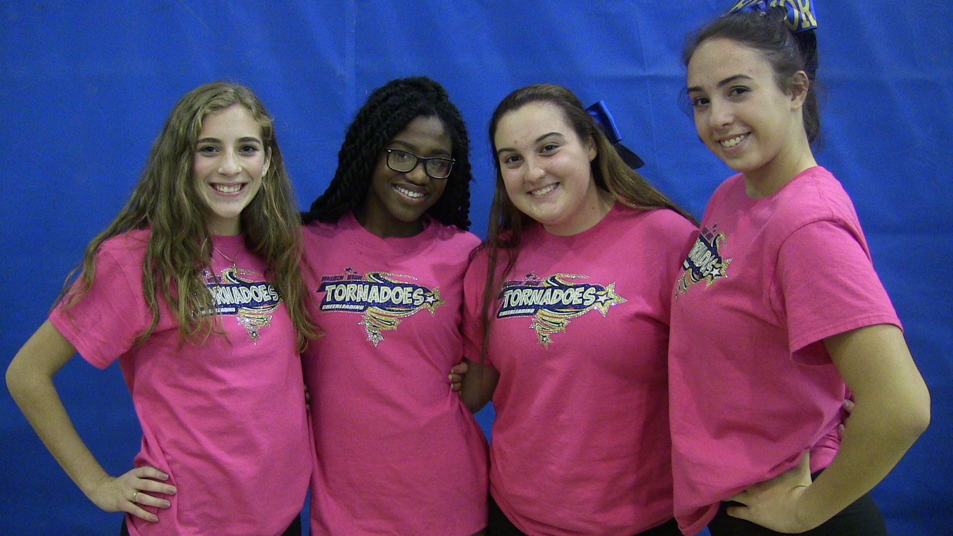 From left to right: Senior captains, Gianna Giuliano, Ereeka Metellus, Gabriella Amisano and Janae Rodriguez.  Photo taken by Jemisha Syliant. 