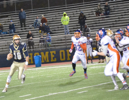 Junior captain Jared Martino running the ball. Photo by Abhishek Rana.