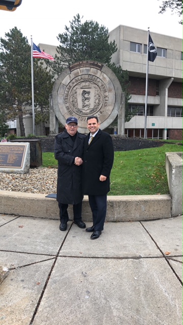 Photo sent by Mayor Gary Christenson. Pictured on the left is Israel Arbeiter, and on the right is Mayor Gary Christenson.