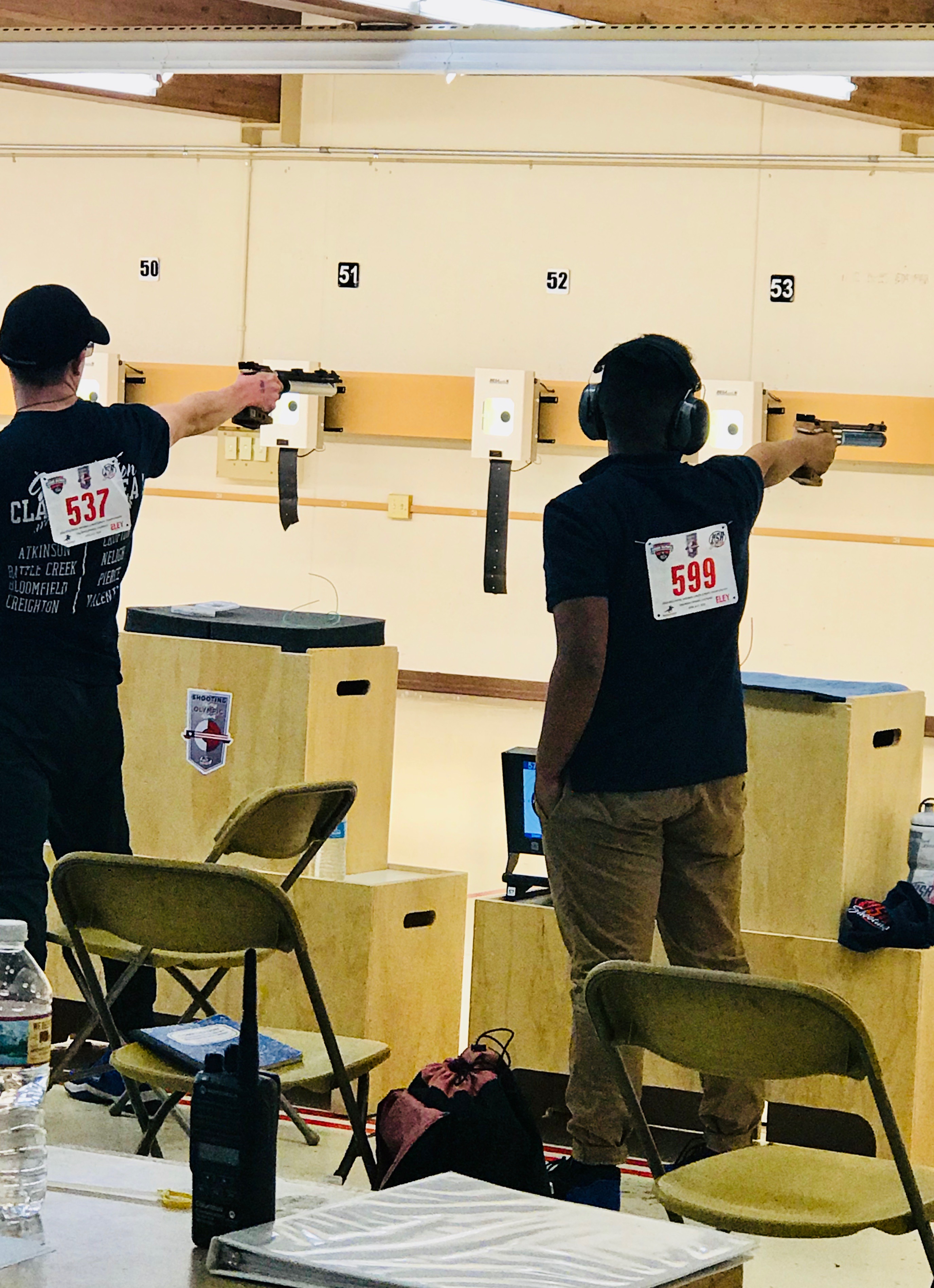 Matnog in the 10m Air Pistol event. Photo submitted by Gabriel Matnog
