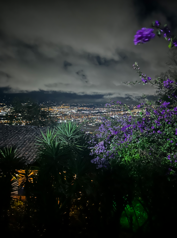 View from outside of Costa Rican Folklore evening. THOMAS TIERNEY